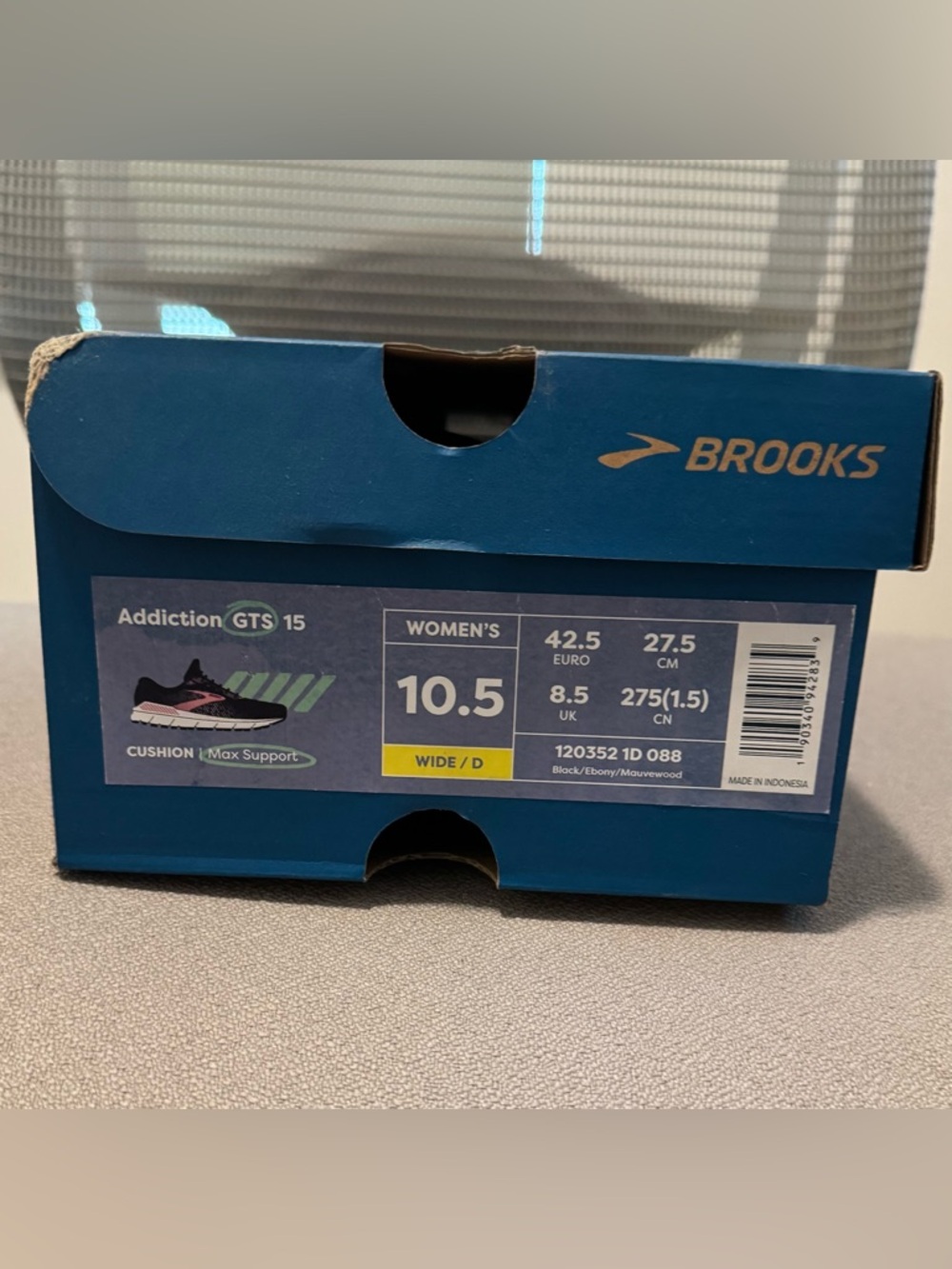 Brooks Addiction GTS 15 Size 10.5 WIDE - Picture 5 of 5